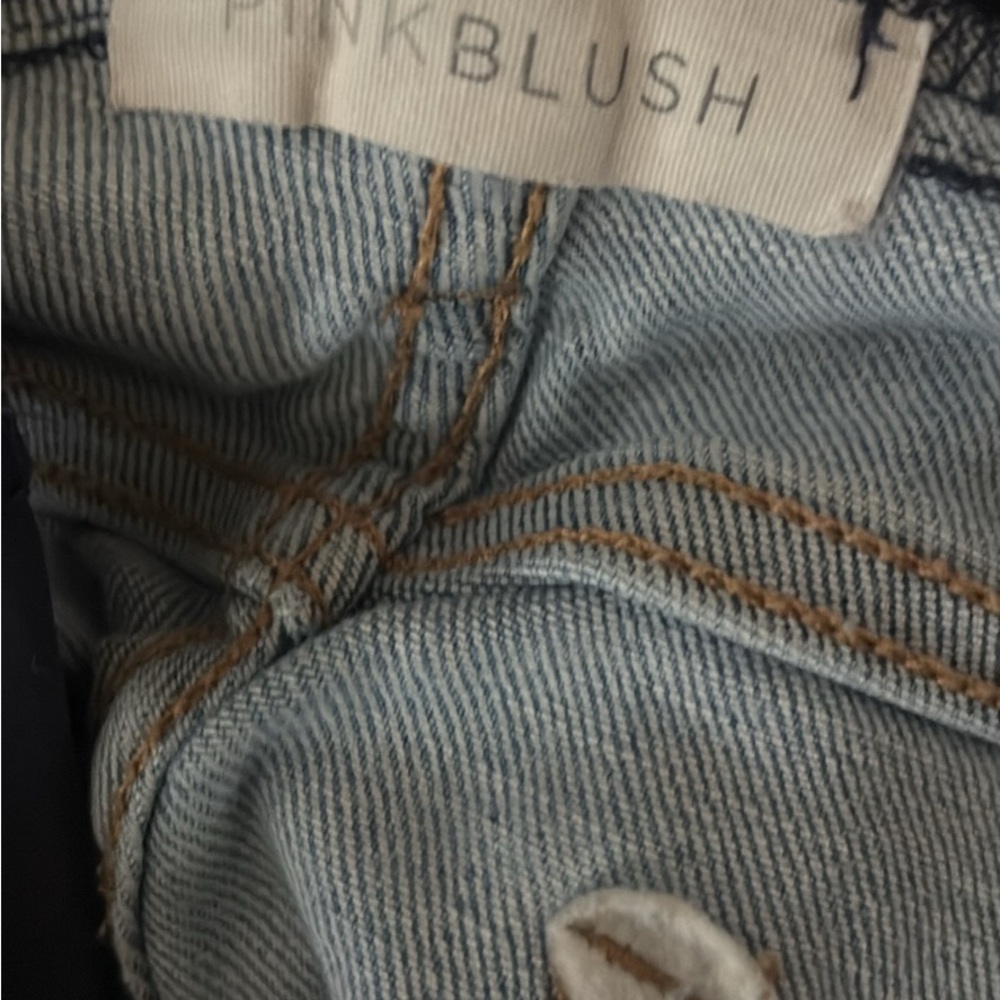 PinkBlush Light Wash Maternity Jeans - Picture 2 of 2